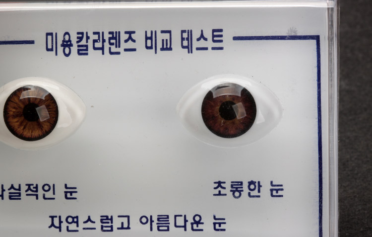 칼라렌즈비교테스트 (2구)