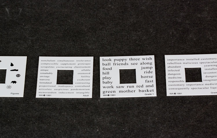 Welch Allyn Fixation Cards For Dynamic Retinoscopy MEM카드 (정품)