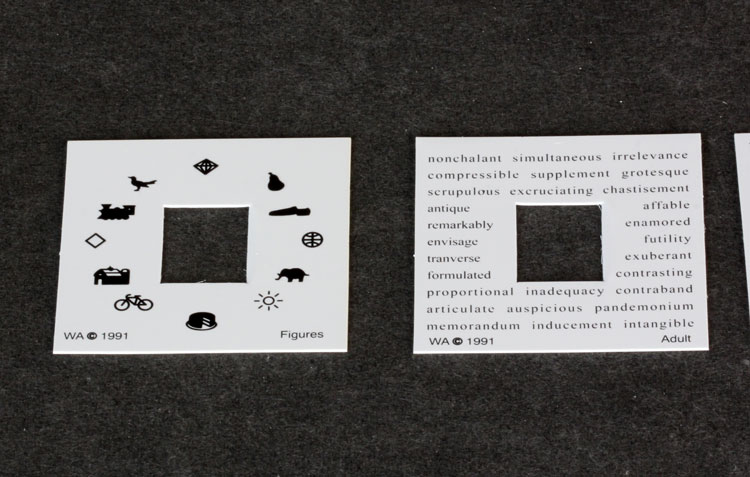 Welch Allyn Fixation Cards For Dynamic Retinoscopy MEM카드 (정품)