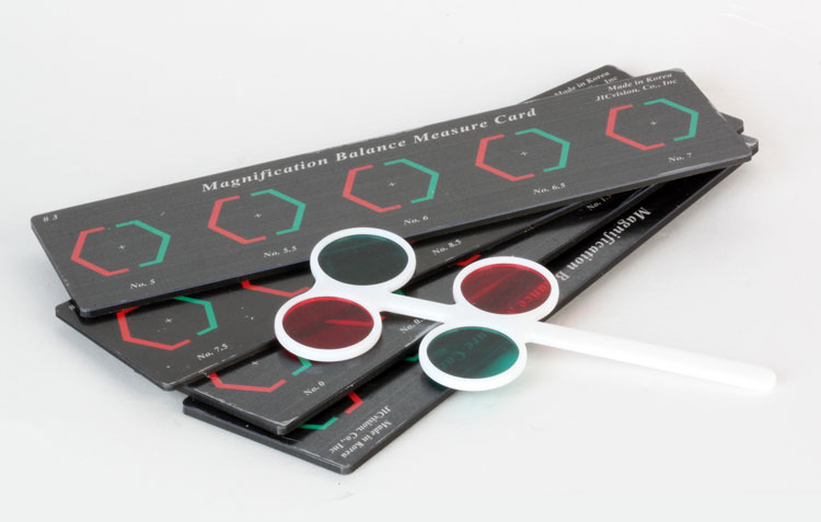 부등상시 검사 카드 (Magnification Balance Measure Card)