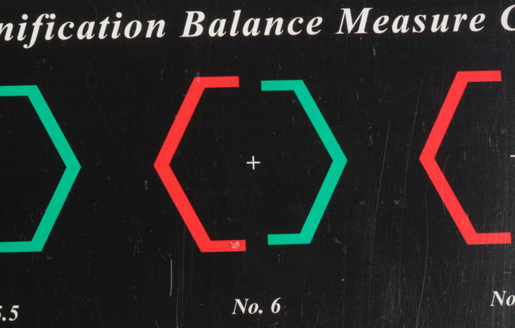 부등상시 검사 카드 (Magnification Balance Measure Card)